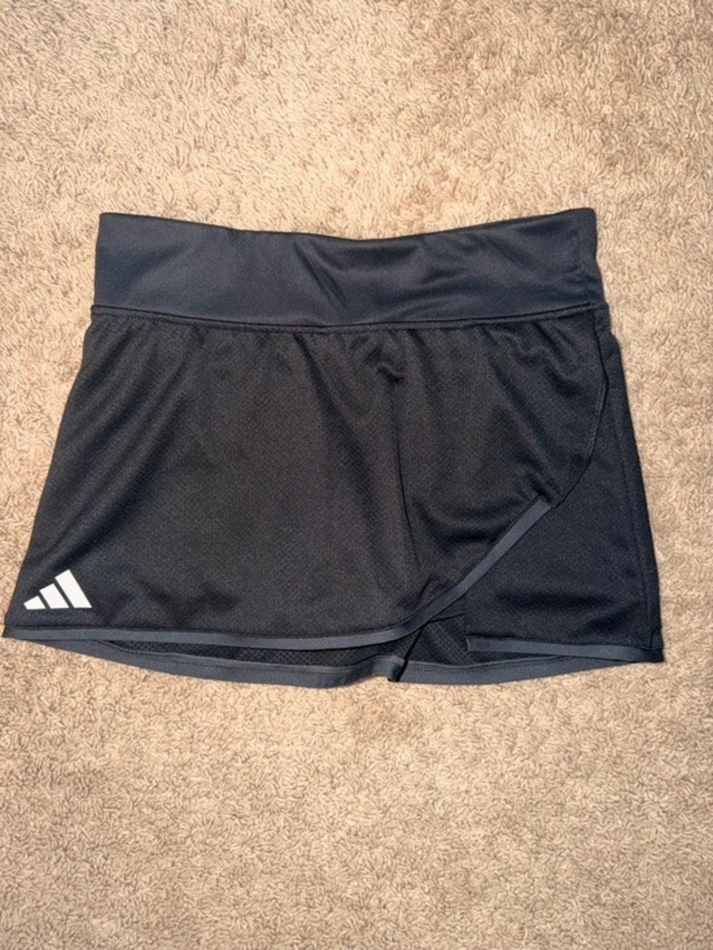 adidas Women’s Black Athletic Skirt with White Logo size Medium